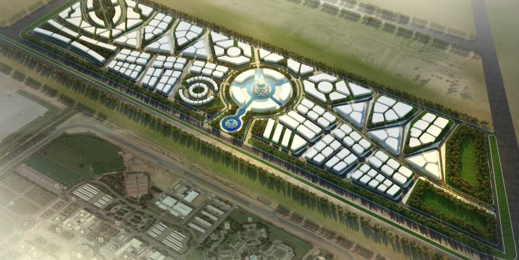 Draft of a technology park for the American University Sharjah